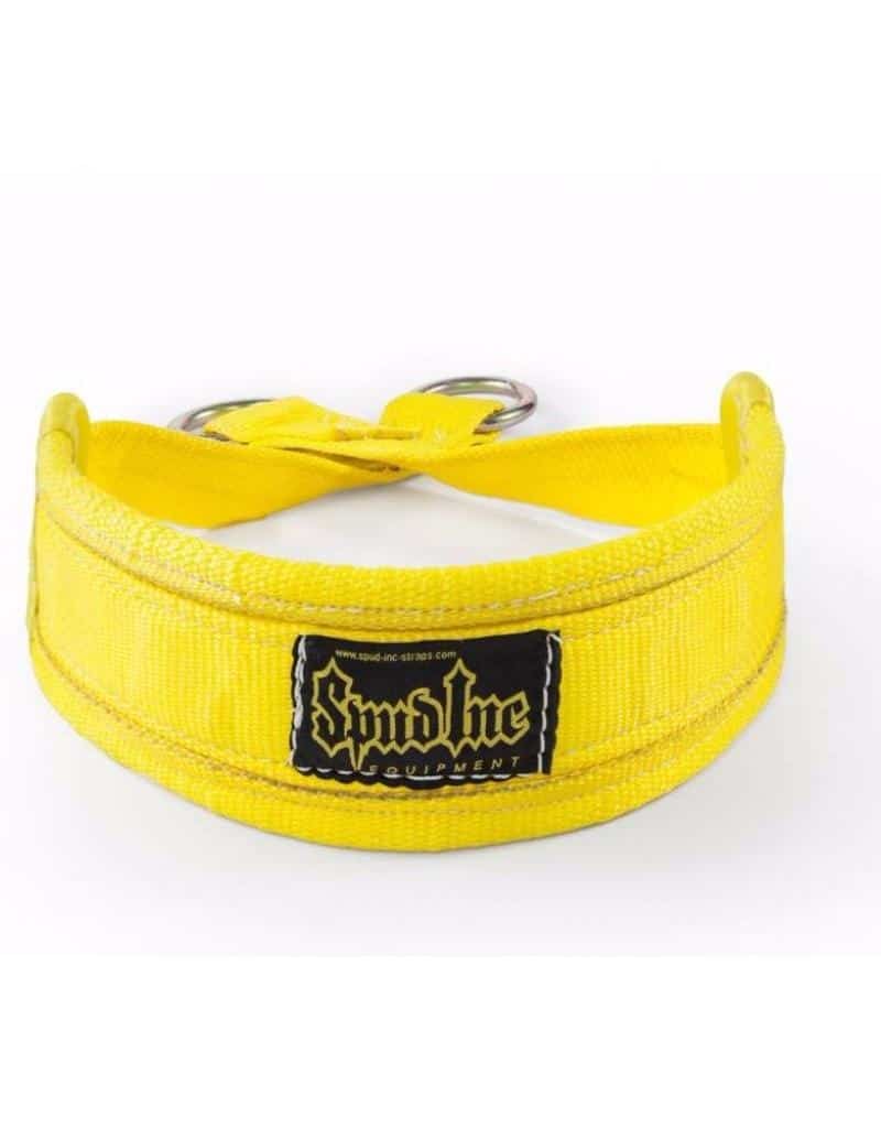 Spud Belt Squat Yellow Belt for Weight Lifting Strength Training and Power 